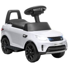 AIYAPLAY 2 V 1 licenca land Rover avto električno za otroke 6V, vozilo za jahanje za otroke z glasbo, USB IN MP3, hitrost 3km/h, starost 18 Mesecev-5 let, bela