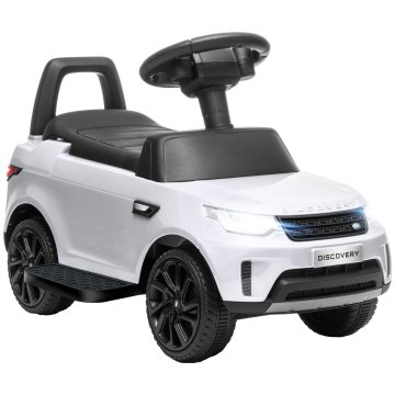 AIYAPLAY 2 V 1 licenca land Rover avto električno za otroke 6V, vozilo za jahanje za otroke z glasbo, USB IN MP3, hitrost 3km/h, starost 18 Mesecev-5 let, bela