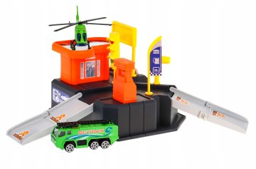 0.00023 Parkirišče za otroke 3+ Pristajalna ploščad za helikopter + Igralna podloga + Avtomobili