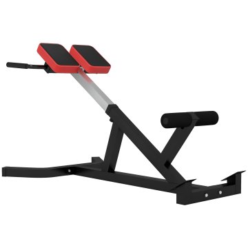 SPORTNOW Multifunkcijska rimska klop, rimski stol z nastavljivo višino za hrbtne hiperekstenzije, klop za trebušne mišice in fitnes uteži za vadbo v domači telovadnici, nosilnost 120Kg
