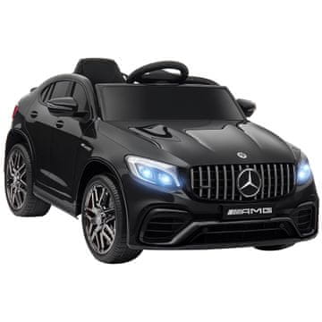 HOMCOM Električni avtomobil za otroke 12V mercedes-benz AMG GLC63S COUPE, električni avto za otroke 3-5 let, hitrost 3-5km/h, z varnostnim pasom, daljinskim upravljalnikom in USB za glasbo MP3, črna