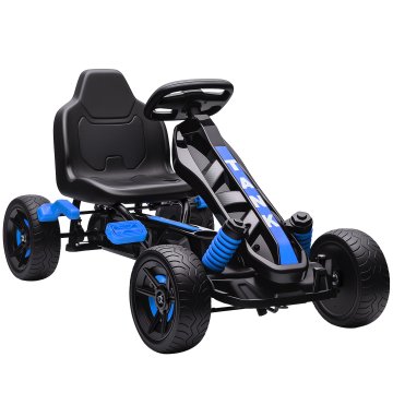 AIYAPLAY Poganjalni go kart za otroke 3-6 let, 50 kg nosilnost, poganjalno vozilo za otroke z prestavo, naprej, nazaj, držalom za kozarce in kolesi iz protizdrsne EVA, moder