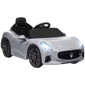 AIYAPLAY Električni avtomobil za otroke 12V maserati gran turismo folgore, električni avtomobil za otroke z 2 motorjema, mehki zagon, kolesa, daljinski upravljalnik, varnostni pas, glasba, hupa, in žarometi