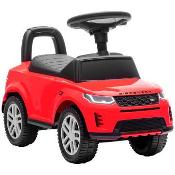 AIYAPLAY Macchina primi passi per bambini licenza land Rover discovery s clacson in spazio portaoggetti, auto per bambini v PP in acciaio, 65.5x28x42 cm, rosso