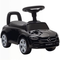 AIYAPLAY Otroški avto za prve korake z licenco Mercedes Benz z hupo in prostorom za shranjevanje, otroški avto iz PP in jekla, 65x28x39 cm, črna