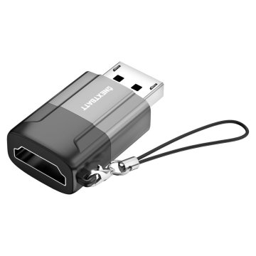 Northix NEXTBATT adapter DisplayPort na HDMI ženski, 4K@30Hz - črn