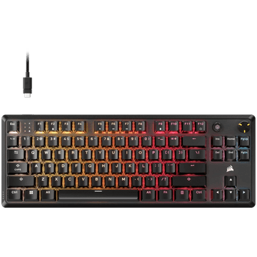 Corsair K70 CORE TKL, RGB Mehanična Gaming Tipkovnica, črna
