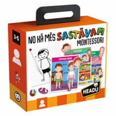 1423 Headu Montessori izobraževalna igra Kako smo narejeni (v latvijščini)