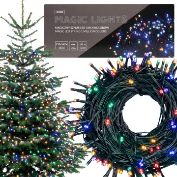 sarcia.eu Čarobna LED vrvica, SVETLOBNA GIRLANDA 50m, 1000 LED lučke, 1 milijonov barv