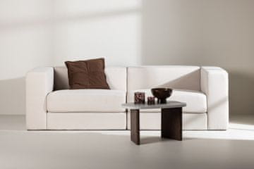 Venture Design Sofa Lumi 3-sedežna 94x238x70 cm Bela