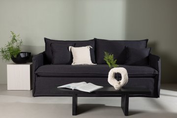 Venture Design Sofa Nova 94x200x90 cm črna