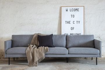 Venture Design 3-sedežni kavč Zoom 262x54x80 cm siv