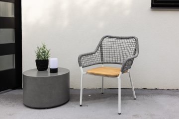 Venture Design Lounge stol Amora 55x59x88 cm siva