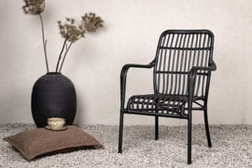Venture Design Lounge stol Rizal 64x90x57 cm črne barve