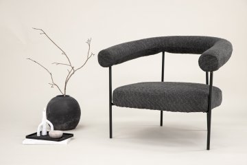 Venture Design Fotelj 81x76x88 cm temno siva
