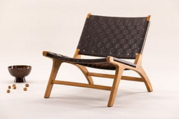 Venture Design Fotelj Rike 75x65x80 cm rjav
