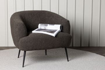 Venture Design Fotelj Derry 79x69x70 cm temno siva