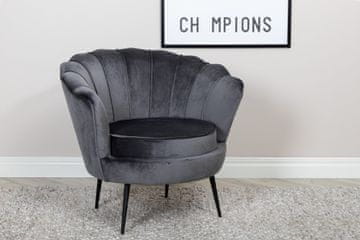 Venture Design Enosed Calais 77x76x83 cm temno siva