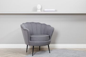 Venture Design Fotelj Calais 77x76x83 cm Siva
