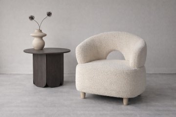 Venture Design Naslanjač 77x74x73 cm Bela