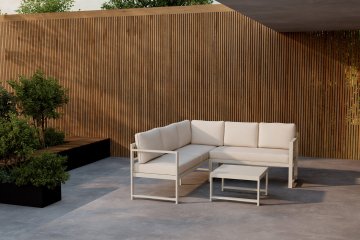 Venture Design Kotna sedežna garnitura 61x118x190 cm bež