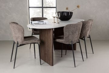 Venture Design Jedilna garnitura Grönvik jedilna miza in Modesto jedilni stol 180x75x90 cm siva
