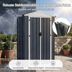 Costway Zunanji shrambni zaboj 4x2x6 ft siva