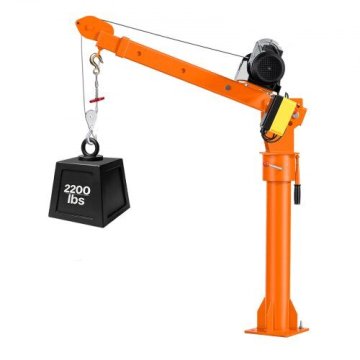 VEVOR Električni tovornjak žerjav 998 kg s 360° vrtljivim teleskopskim rokom, zložljiv dvigalo za tovorno posteljo
