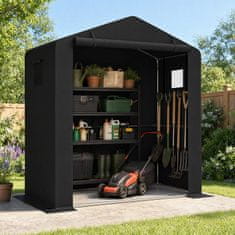Costway Vrtna uta 190x95x194 cm črna