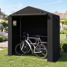 Costway Vrtna uta 190x95x194 cm črna