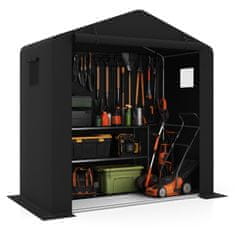 Costway Vrtna uta 190x95x194 cm črna