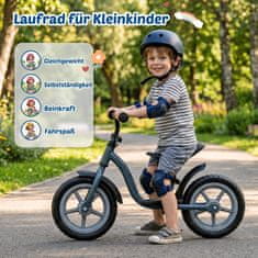 Costway Uravnoteženo kolo z večkrat nastavljivim sedežem in krmilom, modro