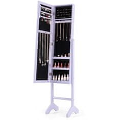 Costway Omara za nakit 2-v-1 35x34x154 cm vijolična