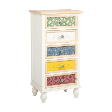 Homestar Omara BIANCA 48x35x97 cm, starinsko bela