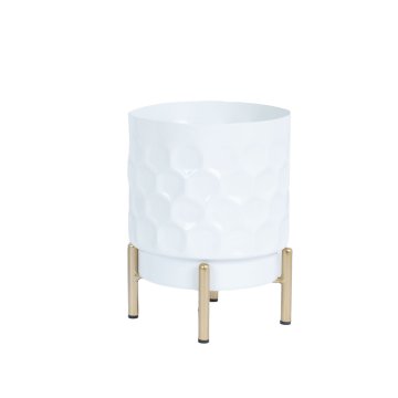 Homestar Lonec za rože DEIA D15xV20 cm bela zlata