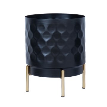 Homestar Cvetlični lonec DEIA D21xV26 cm črno/zlat