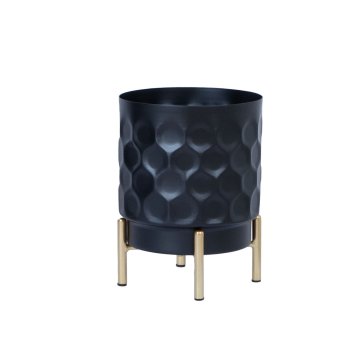 Homestar Cvetlični lonec DEIA D15xV20 cm črno-zlat