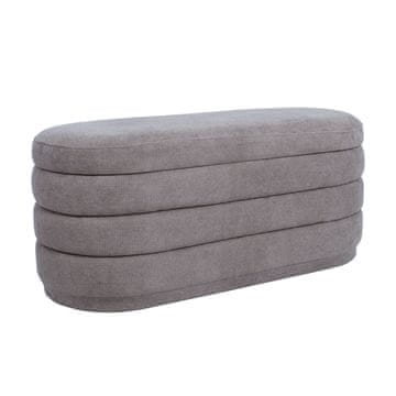 Homestar Klop HIRO 104x44x44 cm svetlo rjava s shranjevanjem
