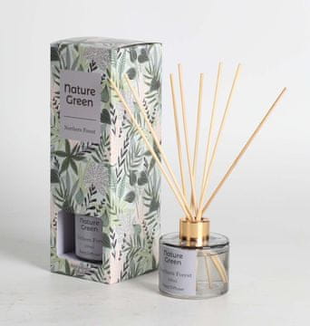 Homestar Difuzor z lesenimi palčkami Nature Green 100 ml