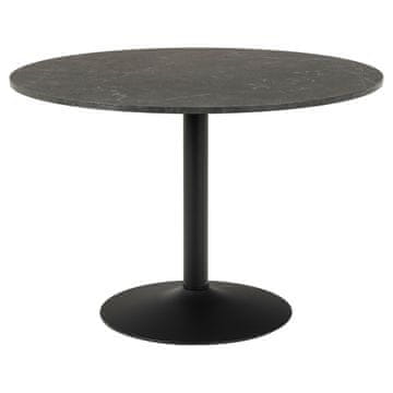 Homestar Jedilna miza IBIZA D110xV74 cm črni marmor