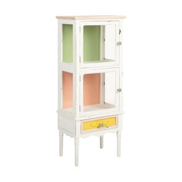 Homestar Vitrina BIANCA 51x35x129 cm, starinsko bela