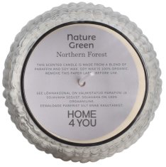 Homestar Dišeča sveča v steklu NATURE GREEN H10,8 cm