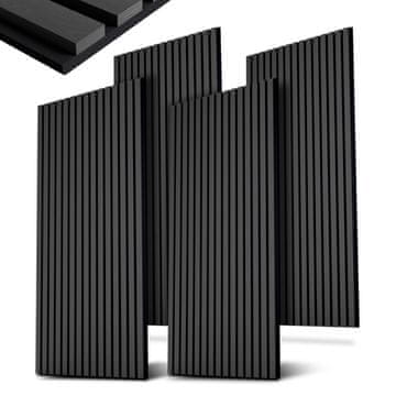 Homestar Set 4 akustičnih stenskih panelov 120x60 cm, temno sivi hrast