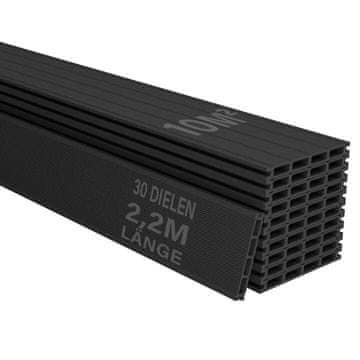 Homestar Deske za teraso WPC, terasa 10 m², antracit