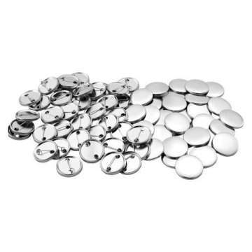 VEVOR Komplet za izdelavo značk 200 kom, 1.26in/32mm, zatič, kovinska hrbtna stran, kovinski ovoj, Mylar folije, krožni papirji