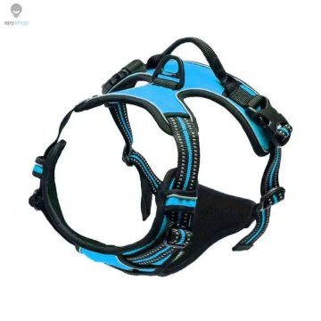 KJB No Pull Dog Harness with Front Clip Control and Reflective Straps Pasja oprsnica s sprednjo priponko in odsevnimi trakovi, modra, S