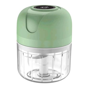 KJB 250ml Electric Garlic Masher Portable Food Chopper Prenosni električni sekljalnik 250 ml, polnjenje USB, zelen