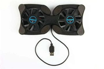 KJB Zložljiva USB hladilna podloga za prenosnik z 2 ventilatorjema