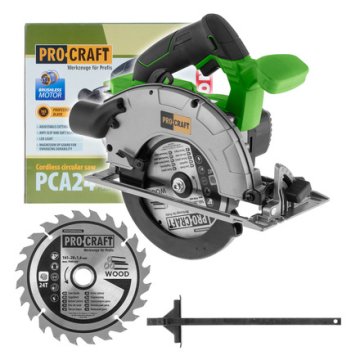 Procraft Akumulatorska krožna žaga PCA24bb (brez baterije in polnilnika)