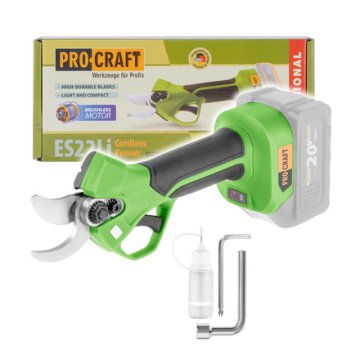Procraft Akumulatorske škarje za veje ES22Li (brez baterije in polnilnika)